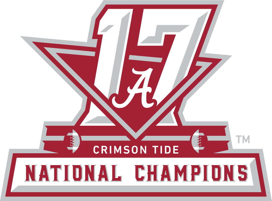 Alabama Crimson Tide 2017 Champion Logo t shirts iron on transfers